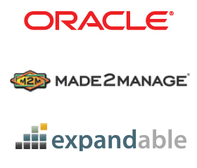 Leading ERP Solutions, including Oracle, Made2Manage, and Expandable